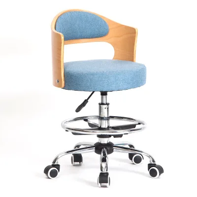 Hot Sale Simple Household Manicure Chair Small Solid Wood Computer Chair Small Swivel Chair