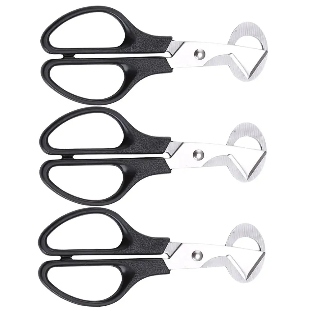 

3Pcs Scissors Stainless Steel Eggshell Opener Small Egg Shears Egg Open Tools