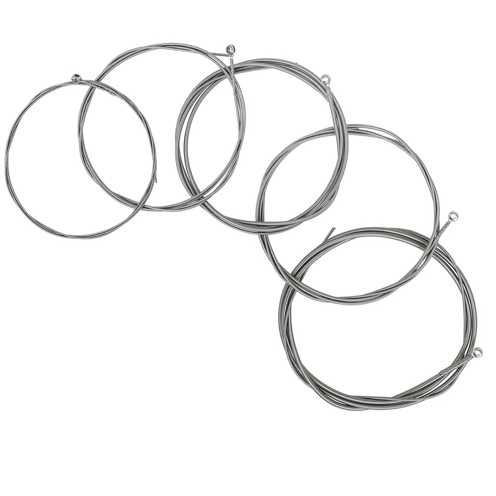 

5 Pcs Electric Bass Strings Accessories Guitar Universal Nickel Steel Winding (PVD Coating) Instrument Parts