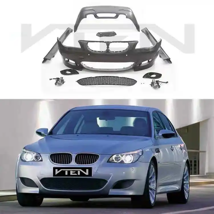 Car Accessories Facelift Conversion PP Material Full Body Kit For BMW 5 SERIES (2004-2009) E60 M5 Style Bodykit