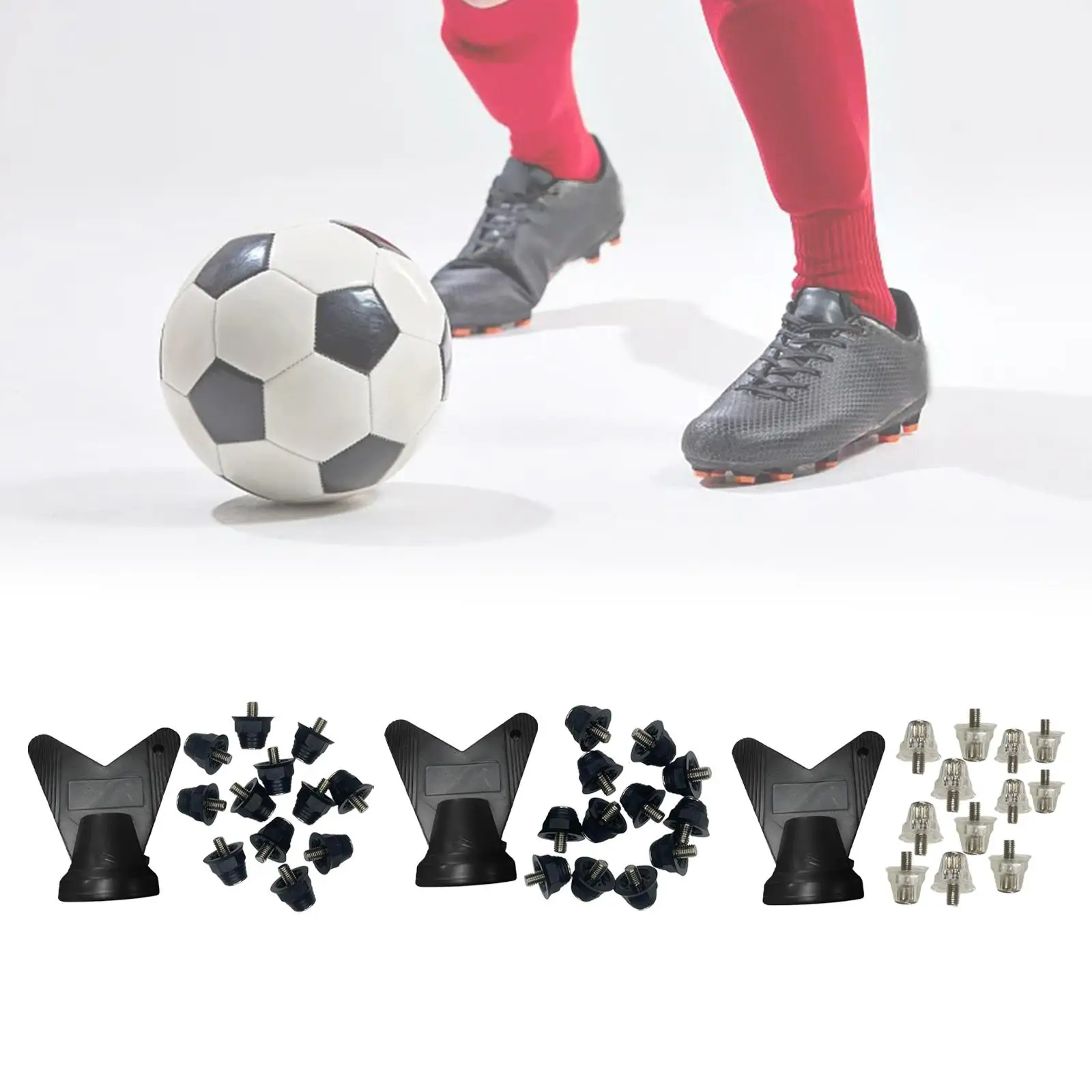 12x ติดตามรองเท้าอุปกรณ์เสริม Stable รองเท้าฟุตบอล Cleats สําหรับรองเท้าผ้าใบกีฬา