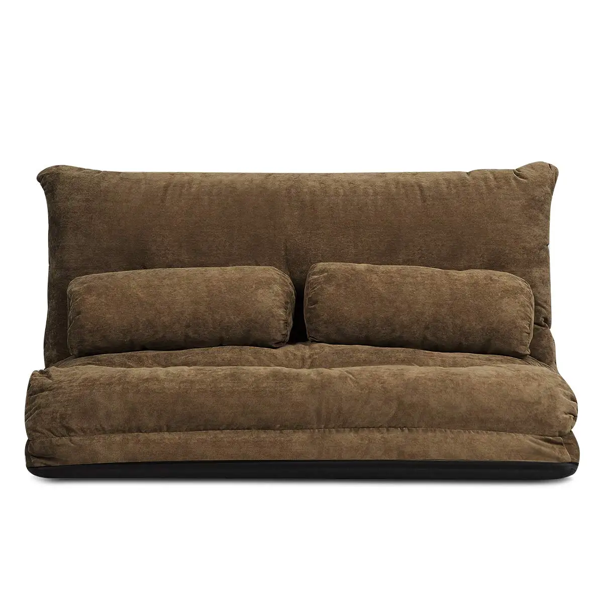 #Adjustable Foldable Floor Sofa Bed  Suede Multi-Use Sleeper Gaming Reading Coffee