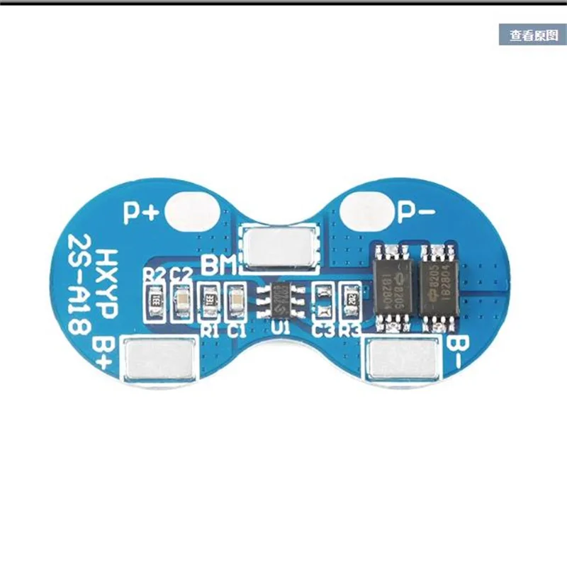 Placa de protección de batería de litio Serie 2 18650, 7,4 V/8,4 V, antisobrecarga, sobredescarga, cortocircuito, protección contra sobrecorriente