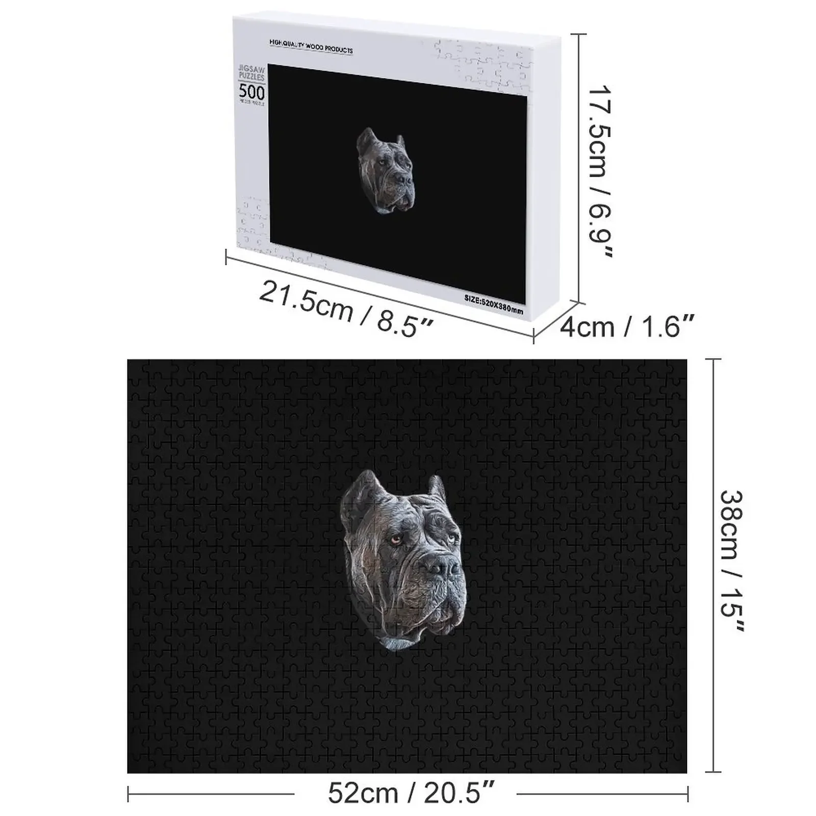 أحجية الصور المقطوعة الفنية ذات الوجه الأزرق من قصب كورسو، ألغاز الهدايا الشخصية