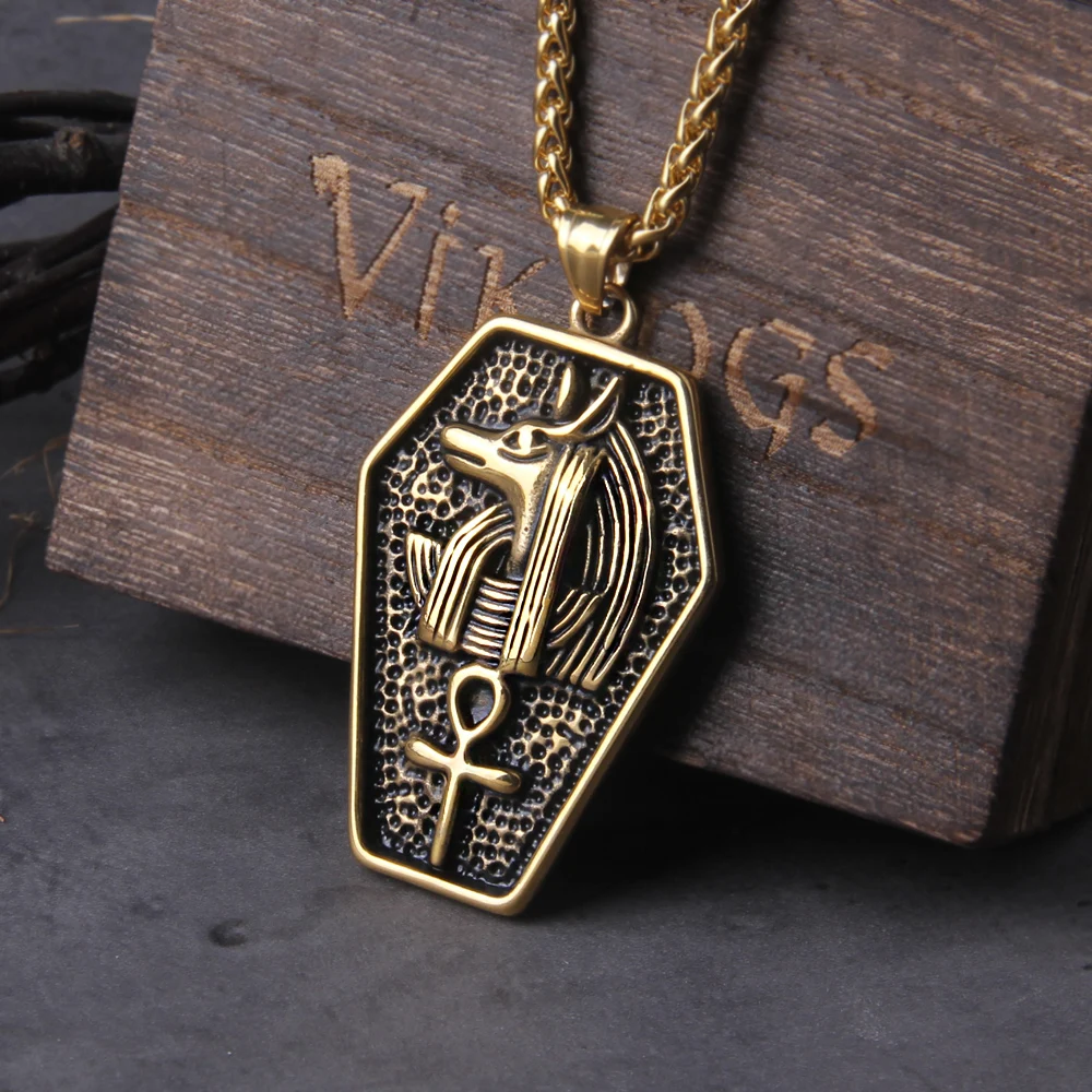 Never Fade Egyptian God Talisman Pendant Men Women Necklace Egypt God of Magic Wisdom Thoth Ibis-head Amulet Jewelry Gifts