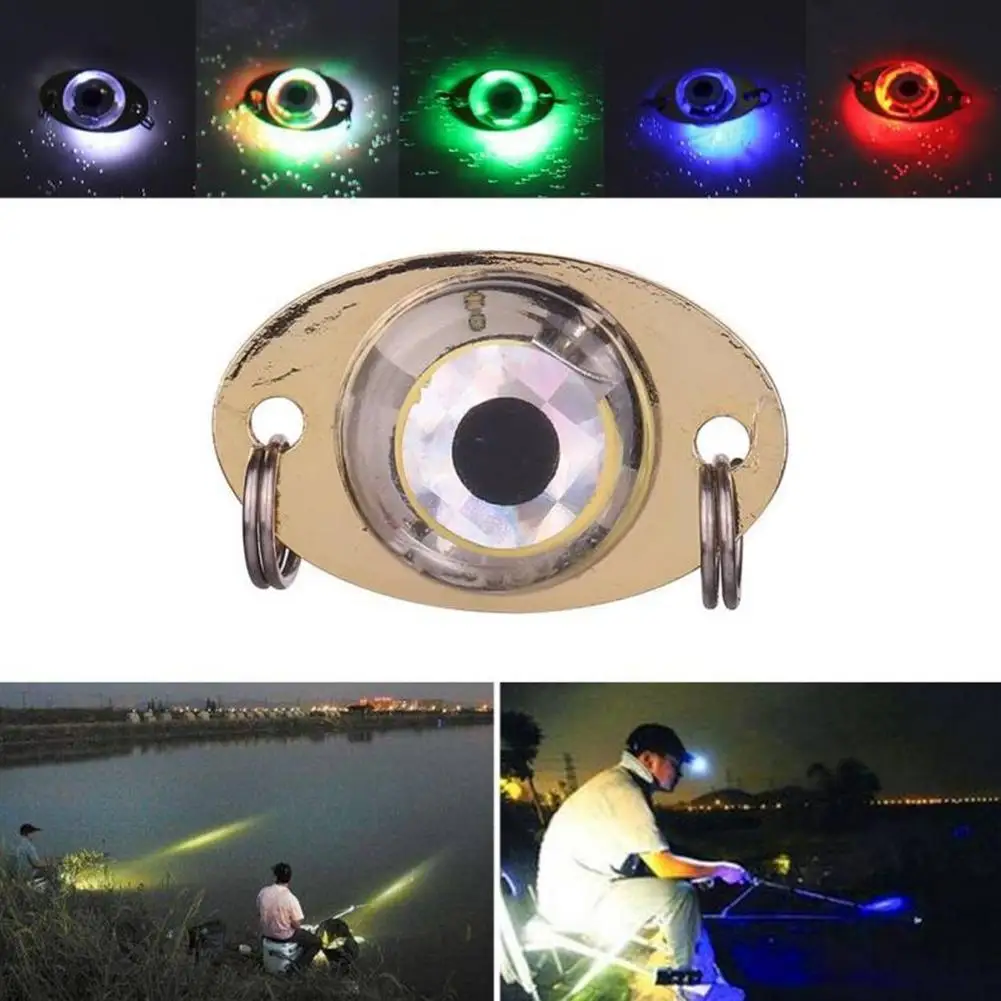 Fishing Lure Led Night Light Battery Powered Glow Underwater Lamp Fishing Eye Fish Fish Led Attracting Light Bait Underwate
