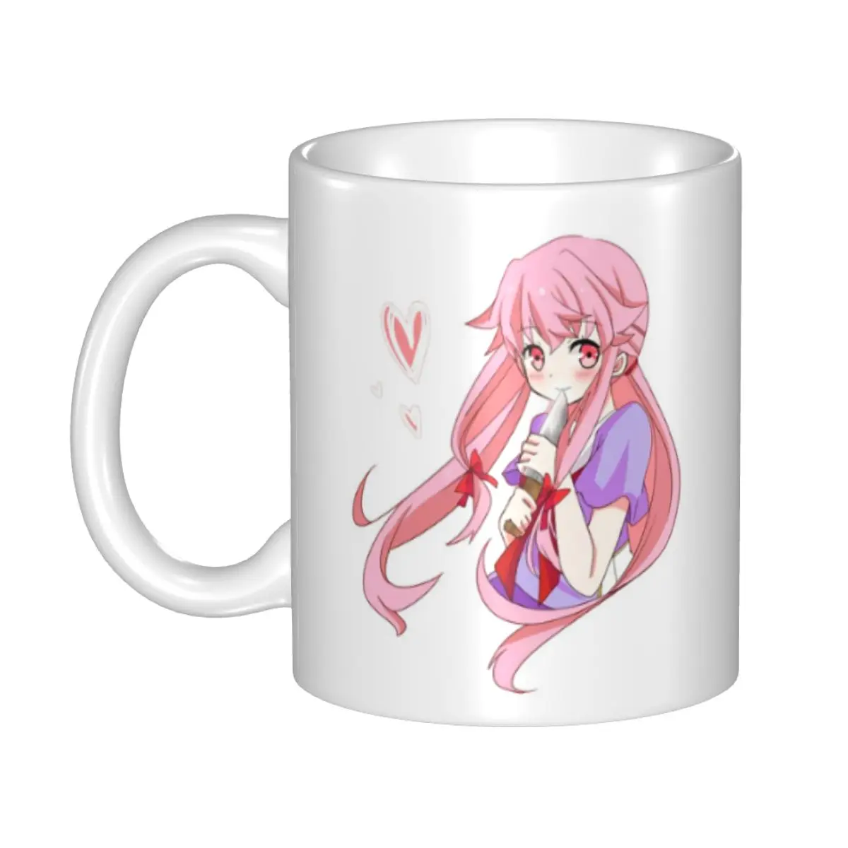 

Gasai Yuno Mug Funny Ceramic Coffee Cups Tea Mugs Milk Cup Drinkware Gifts for Woman Man