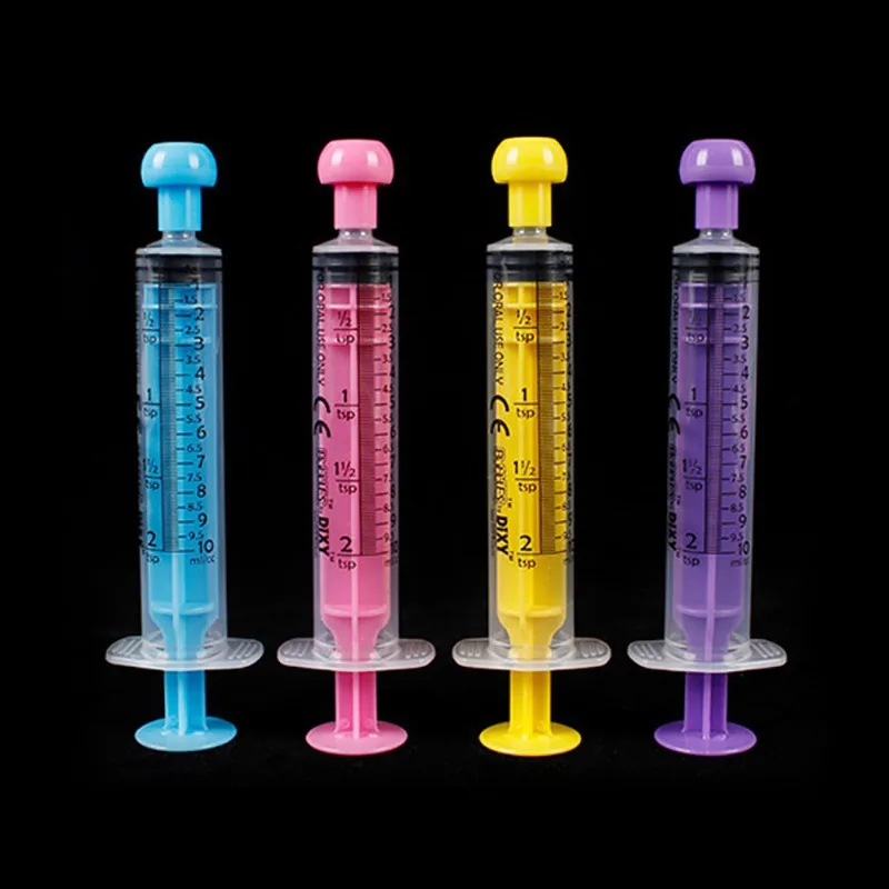 5/10ml Pet Animal Feeding Syringe Syringe Rubber Stopper Disposable Pump Measuring Scale for Small Dog Cat Puppy Kitten Hamster