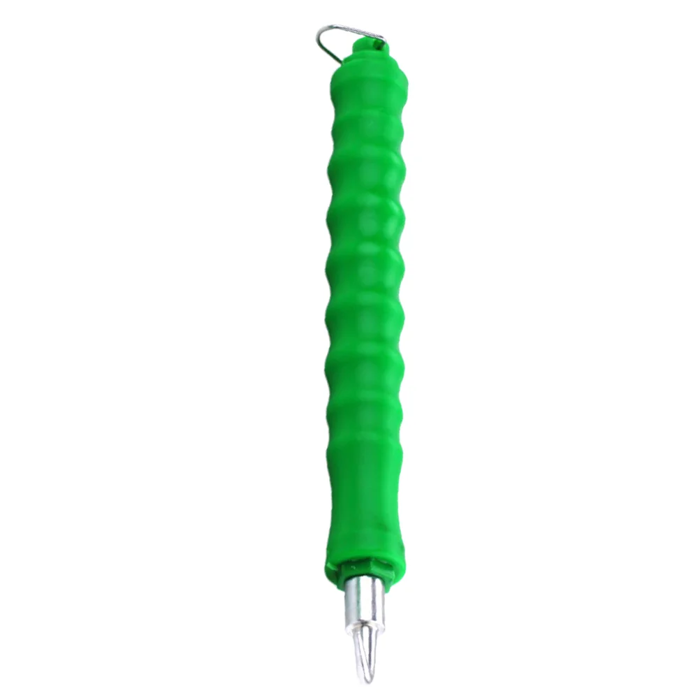 1Pcs Semi-automatic Wire Heavy Duty Rebar Ties Tool Pull Tie Wire Rubber Grip Handle Reduce Fatigue (Green)