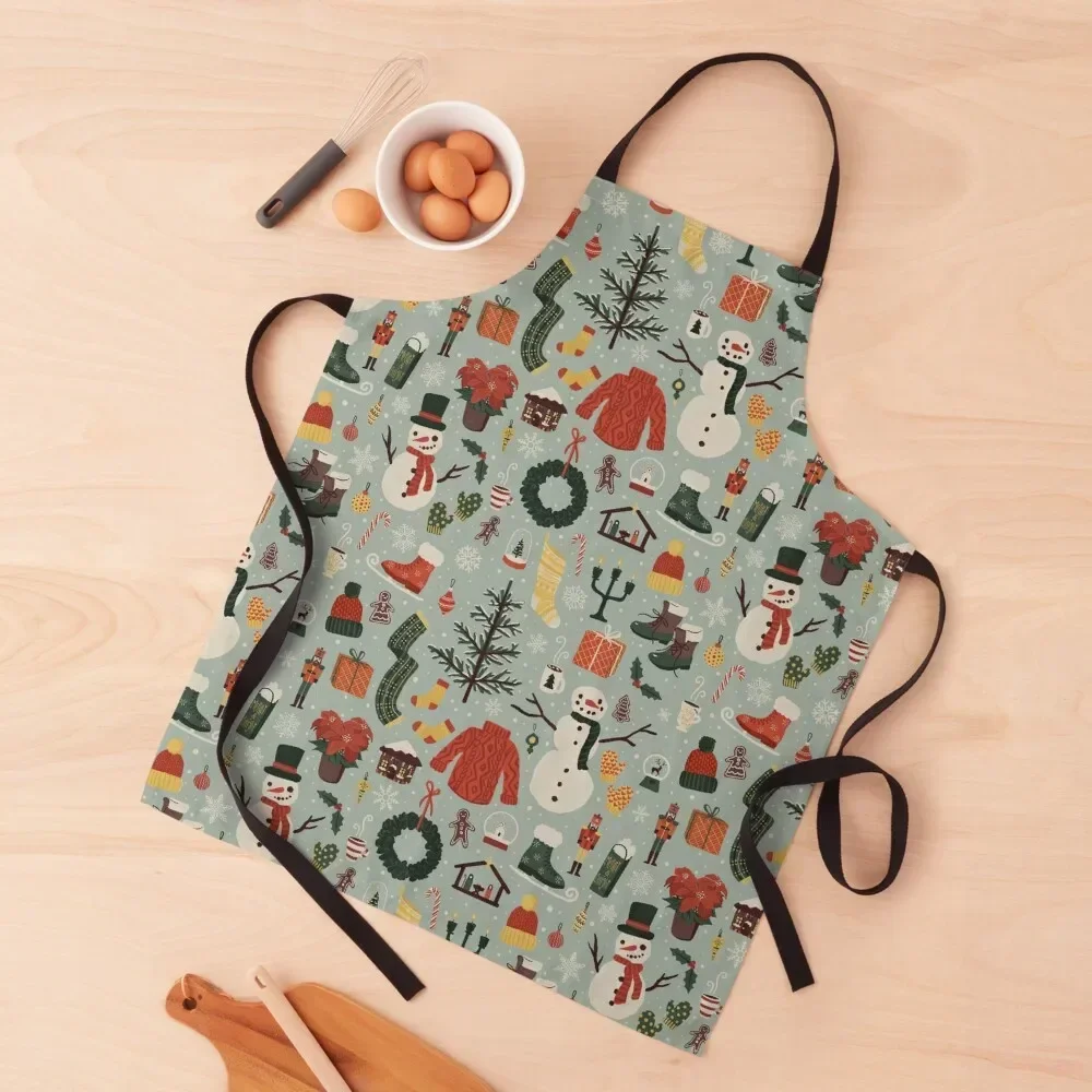 

Christmas Pattern Apron Home Supplies Hairdressing Things For The Home Apron