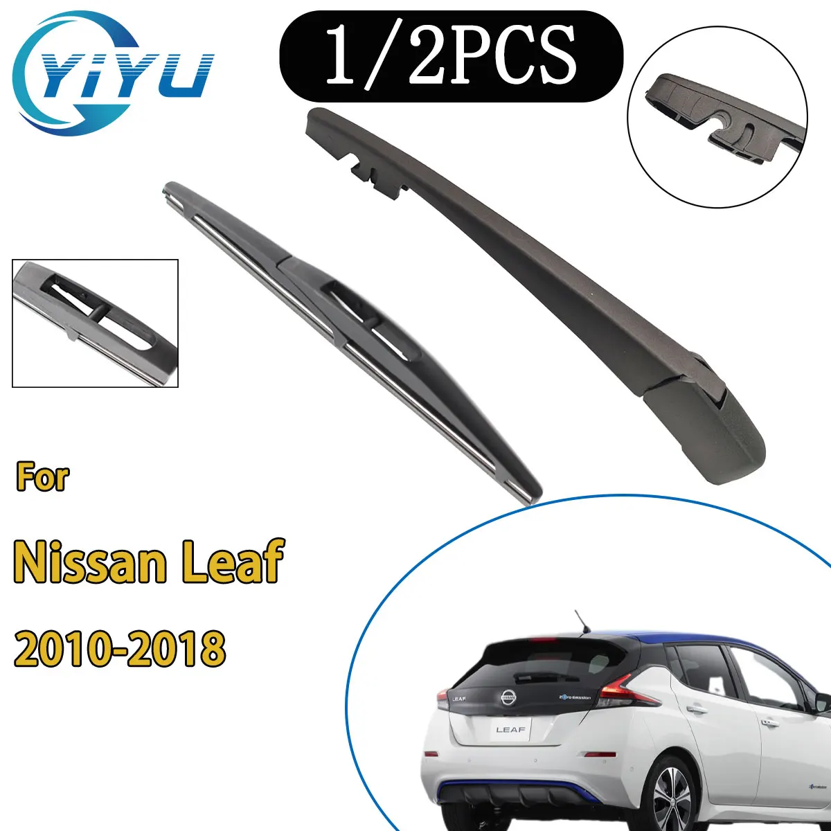 

1/2 шт., рычаг стеклоочистителя заднего стекла автомобиля, щетка стеклоочистителя для Nissan Leaf 2010-2018, автомобильные аксессуары, аксессуары