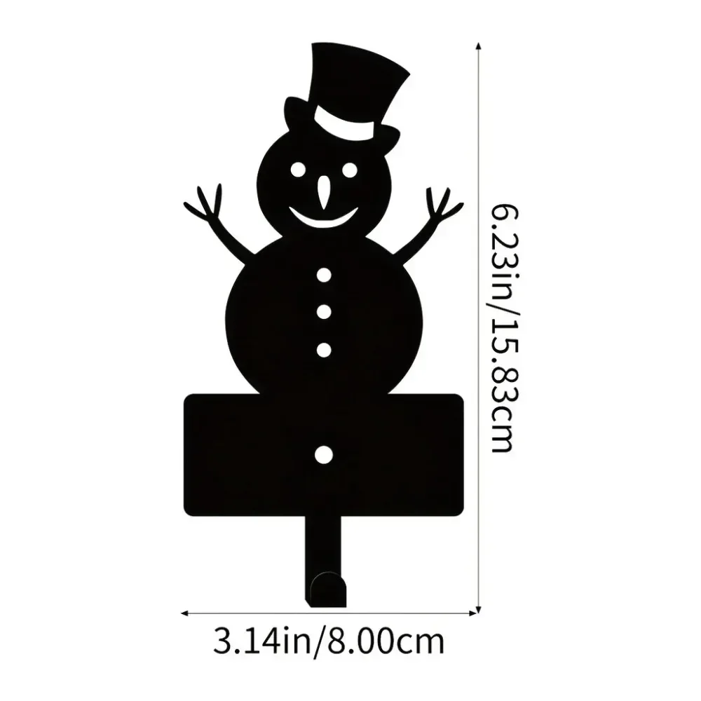 Alluring Adorable Christmas Snowman Metal Hook for Keys – Wall-Mounted for Accessories. An Appealing Addition to Decor