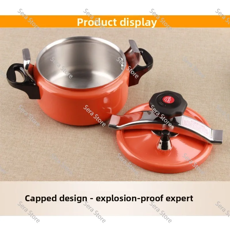 Commercial Pressure Cooker Induction Compatible Stainless Steel 2L 5L for Restaurant Fast Cooking Soup Pot
