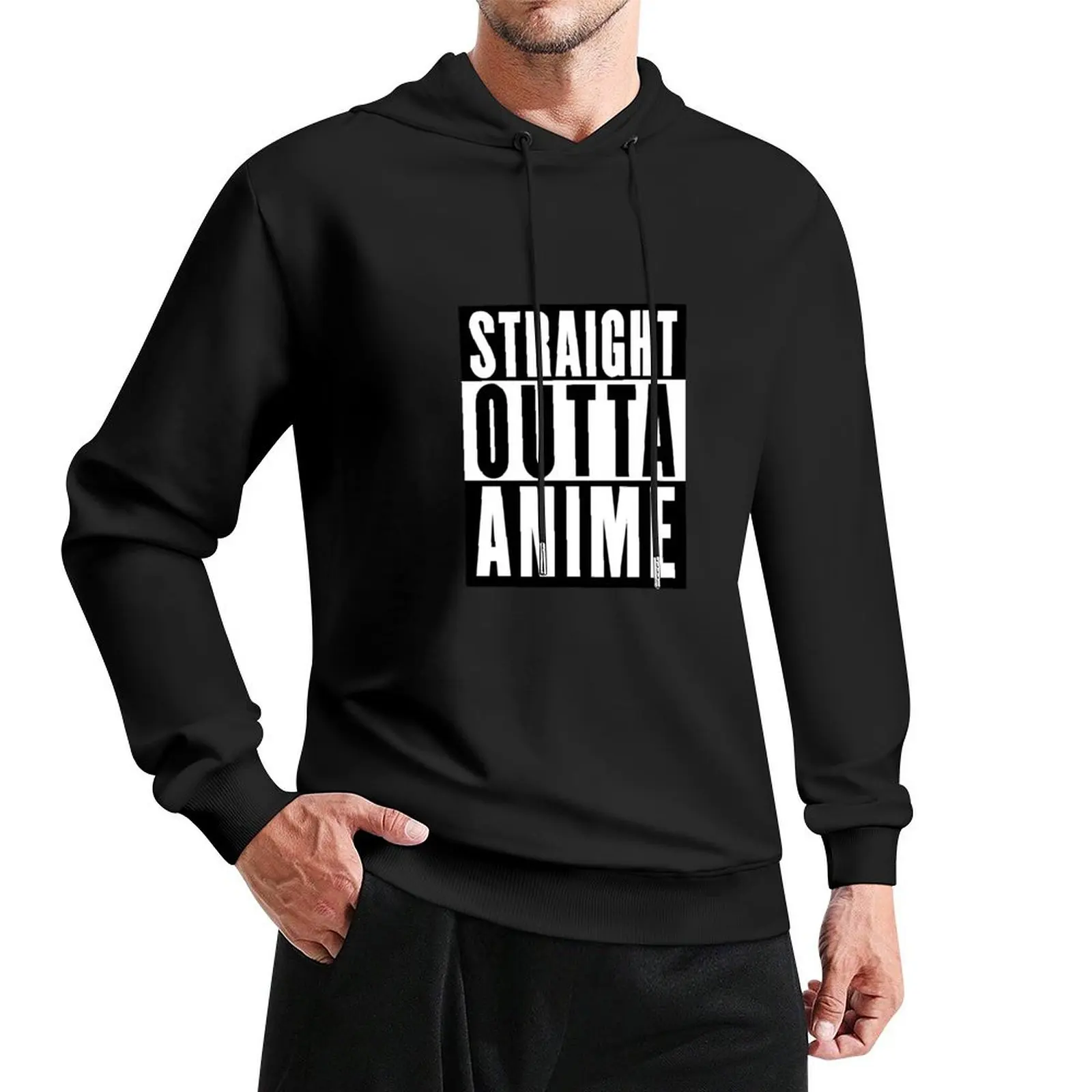 

STRAIGHT OUTTA ANIME Solar Opposites Perfect Font Pullover Hoodie clothes for men men's winter sweater anime hoodie