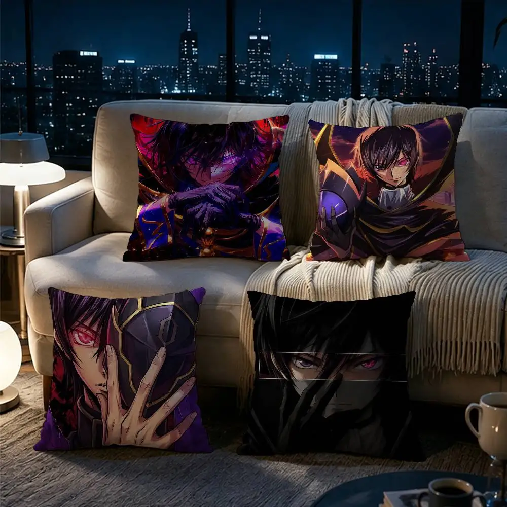 CODE GEASS Lelouch Rebellion Double-sided printed pillow cover Solid color minimalist pillowcase, fits all bedroom styles