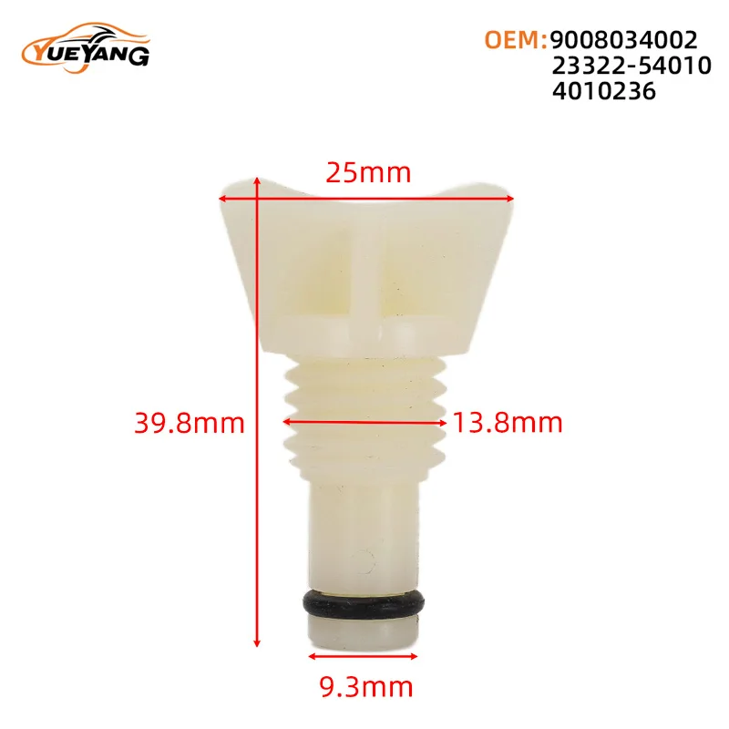 YUEYANG 23322-54010 Universal radiator drain plug suitable for Lexus Vios, Corolla, Camry, Prado, Cruze, 9008034002