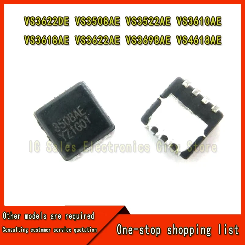 10Pcs VS3622DE VS3508AE VS3522AE VS3610AE VS3618AE VS3622AE VS3698AE VS4618AE IC Chip MOSFET PDFN New original