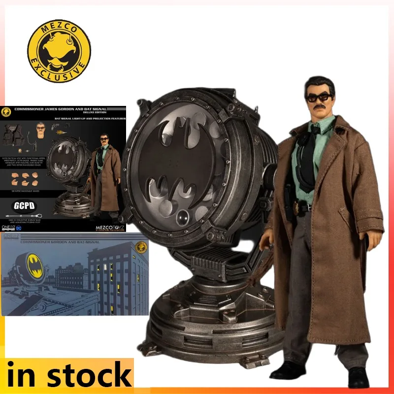 

Mezco 1/12 готовый продукт, подвижная изысканная фигурка, режиссер Гордон и летучая мышь, фонарь, аниме-игрушки, модель, праздничный подарок для мальчиков