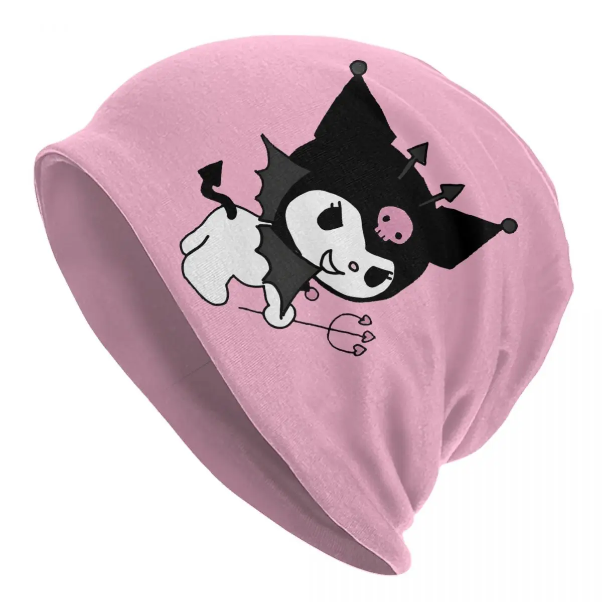 

Custom Kuromi Bonnet Hat Knit Hats Men Women Fashion Unisex Adult Little Devil Warm Winter Beanies Cap