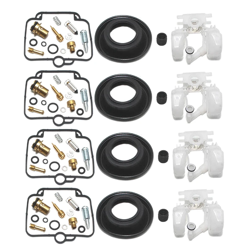 

DWCX 4 Sets Carburetor Repair Kits With Diaphragm Float Fit for Adventurer 900 Daytona 1200 Suzuki GSXR1100 GSXR750 GSF1200S