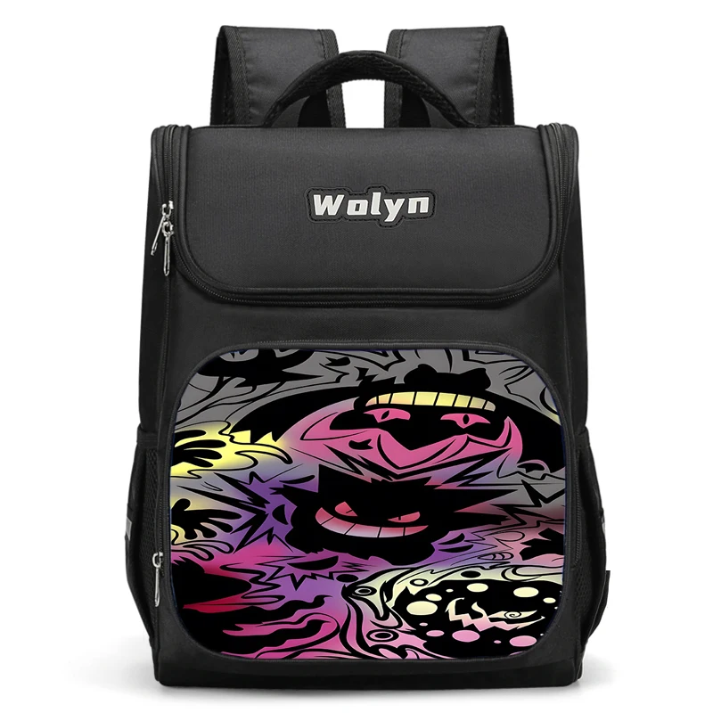 Grand sac à dos Anime Gengars pour enfants, sac d'école pour garçons et filles, sac à dos de voyage pour hommes et femmes, durable et multi-compartiments, mignon