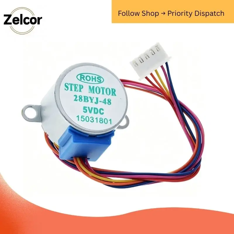28BYJ-48 Stepper Motor Lead 25cm Reduction Step Gear Stepper Motor 4 Phase 28byj  DC5V 12V 28BYJ48 For Arduino Diy Kit