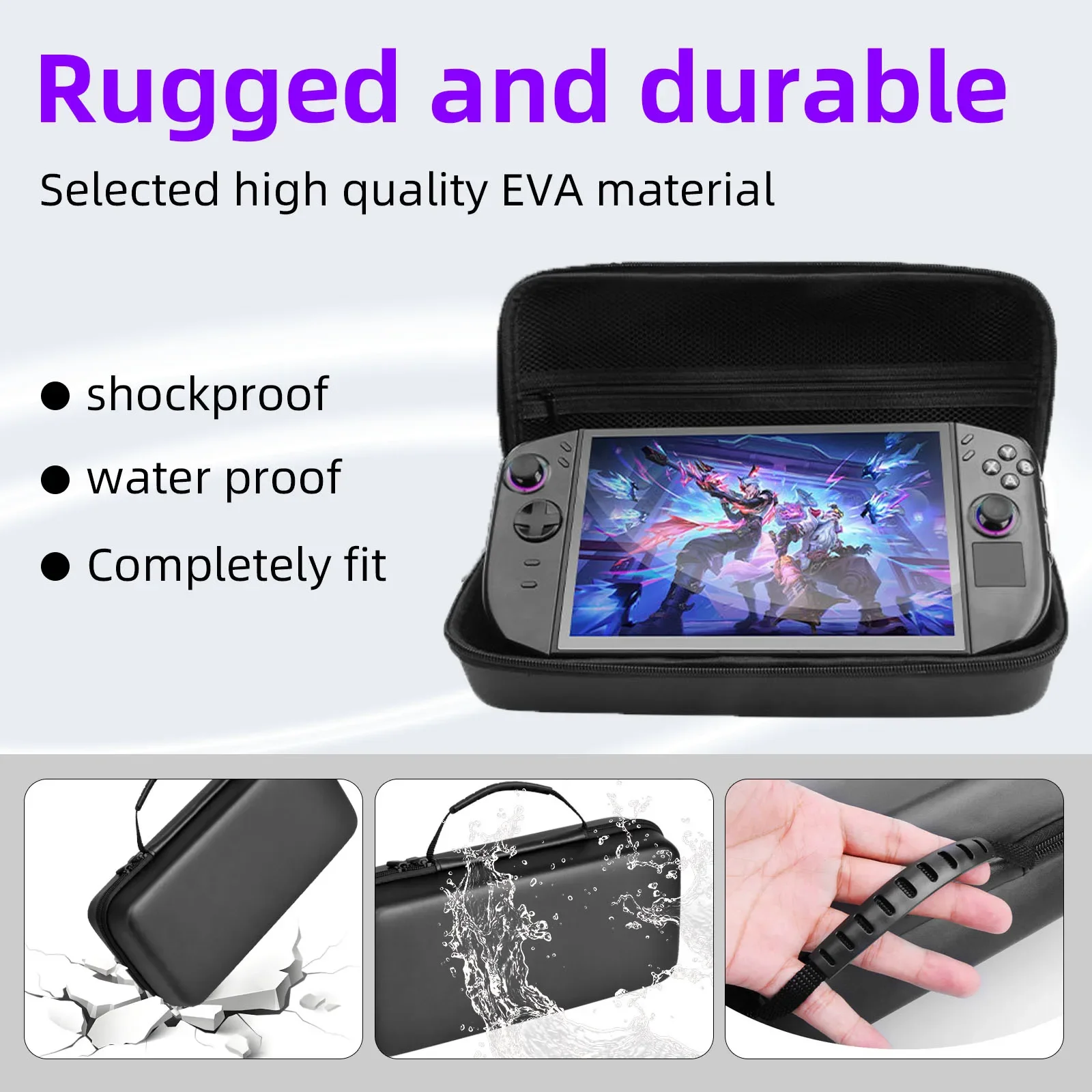 Lenovo Legion Go 2用3 in 1アクセサリーキット、保護ケース、スクリーンプロテクター、キャリングバッグ、トラベル収納カバー付き