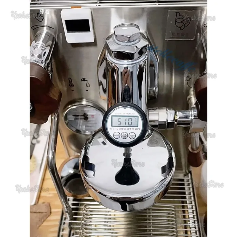 

Semi-automatic coffee machine E61 brew head thermometer display