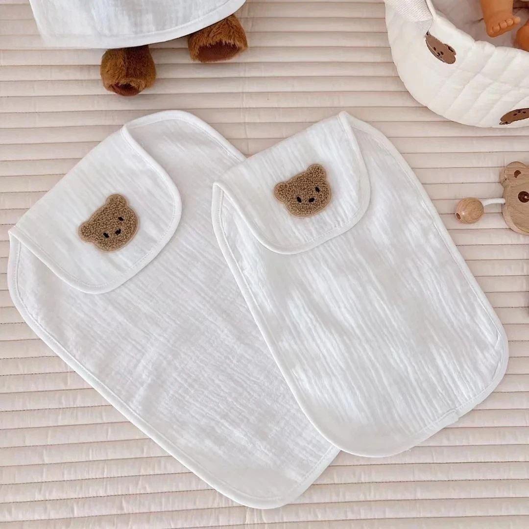 4 Layers Baby Sweat Towel Gauze Wipe Sweat Back Cotton Baby Stuff Newborns Security Perspiration Absorption Infant Wash Cloth