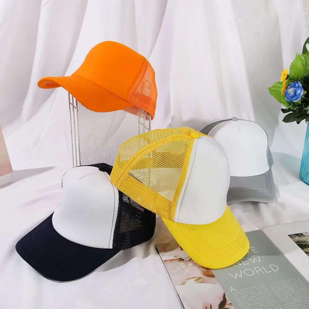 قابل للتعديل شقة قناع الصيف قبعة قبعة بيسبول Sunhat قبعة سائق الشاحنة Snapback