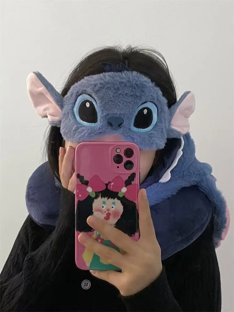 Disney Stitch Plush Sleeping Mask Lotso Sleep Blindfold Soft Plush Eye Masks Lilo & Stitch Eyepatch Nap Health Eye Cover