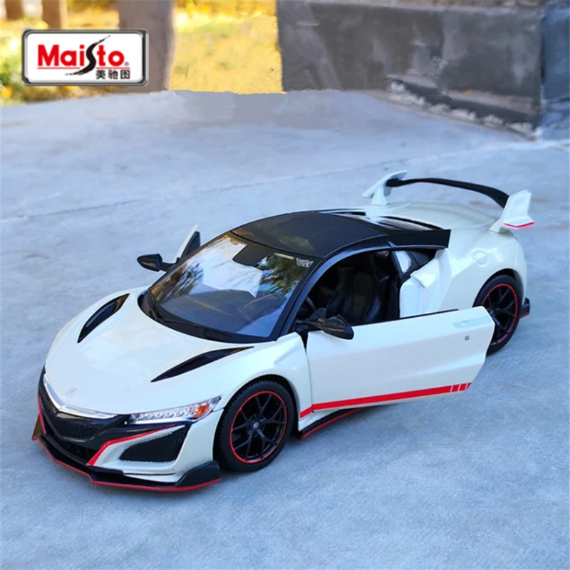 Maisto 1:24 Acura NSX Alloy Sports Car Model Diecasts Metal Racing Car Vehicles Model Simulation Collection Childrens Toys Gift