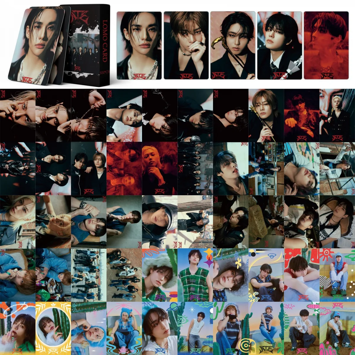 Imagem -02 - Xiuran sk Ate Álbum Lomo Card K-pop Photocards Série Cartões Postais 55 Pcs