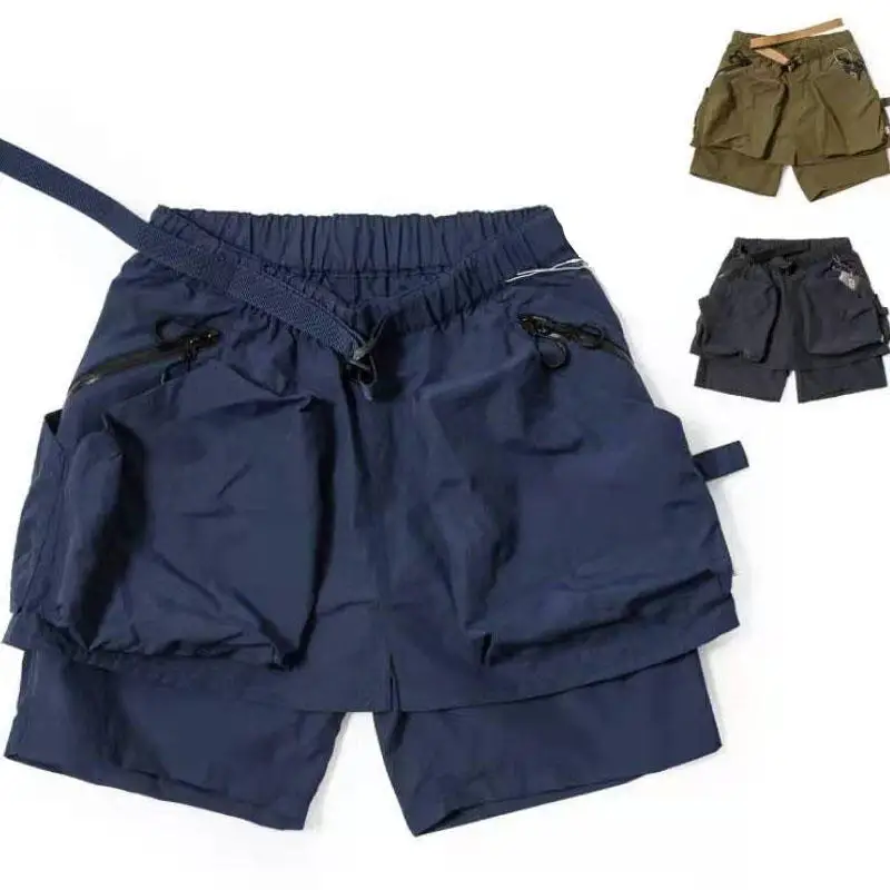 Waterproof Functional Pants Outdoor Big Pocket Trendy Japanese CMF Cityboy Casual Shorts