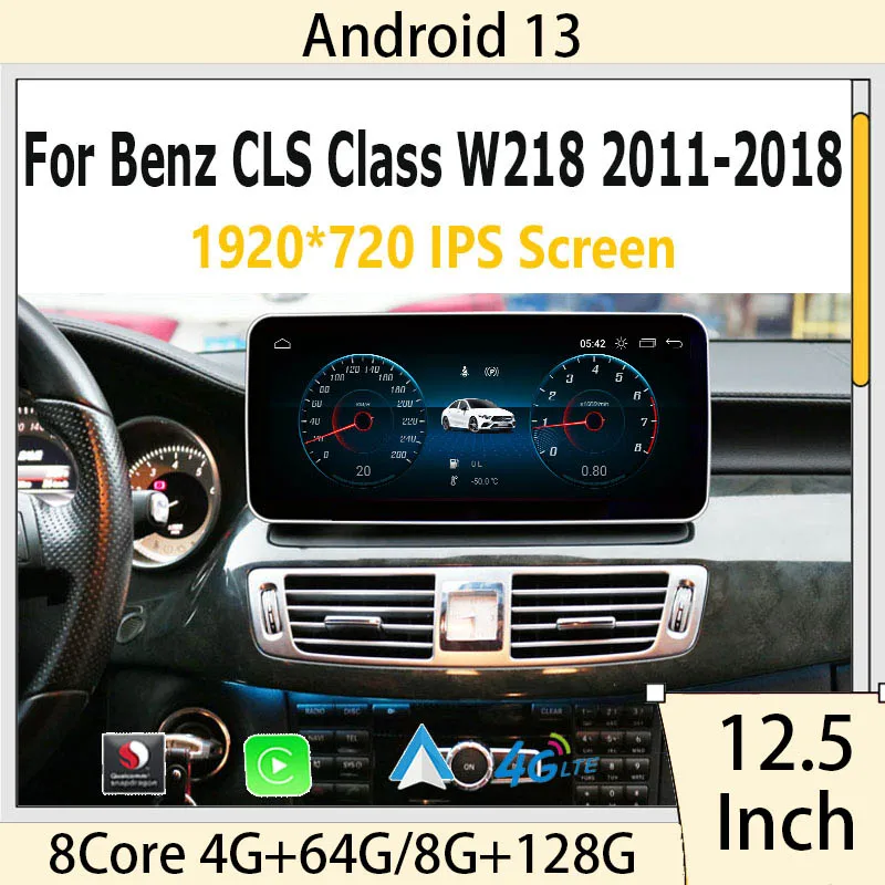 

Android 13 CarPlay Car DVD Radio For Mercedes Benz CLS W218 CLS350 550 2011 - 2013 GPS Navigation Multimedia Player 4G HD Screen