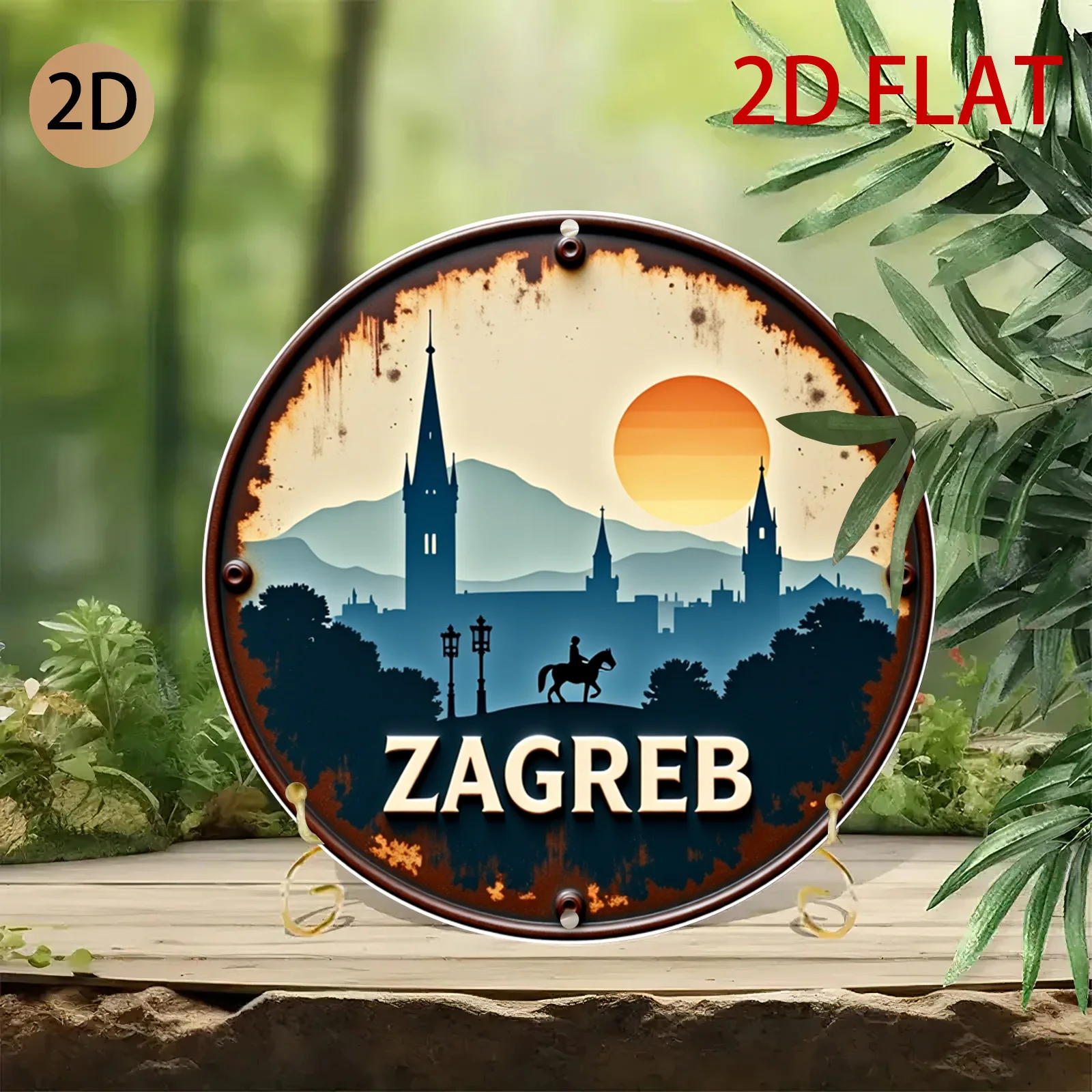 Seni Dinding Logam Retro Desai - Home Decor Zagreb ulasan dan harga