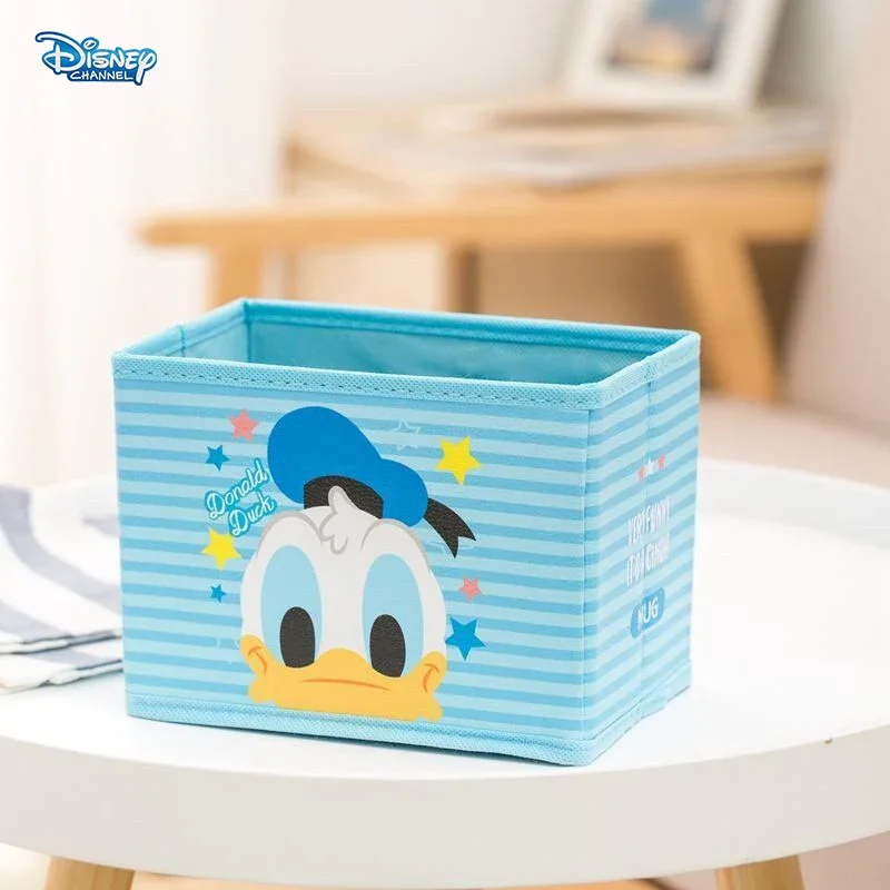 Disney Stitch Donald Duck Storage Basket Folding Eco-Friendly Multifunctional Storage Bag Cute Cartoon Party Gift Bag Packaging