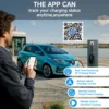 Puppyfc 7.2KW ポータブル EV 充電器 32A Type1/Type 2Fast 家庭用電気自動車充電ステーション WiFi 制御 IP66 防水過負荷 6