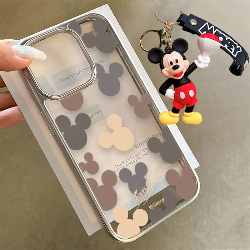 Disneys mickeys minnies mouses plný obrazovka telefon pouzdro pro iPhone 16 15 14 13 12 11pro maxi 7 8 plus XR XS maxi Y2K roztomilá zpět zakrýt