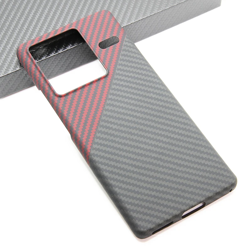 

CF skin Carbon fiber phone case for VIVO iqoo10Pro IQOO10 light Thin High-strength aramid fiber protective shell