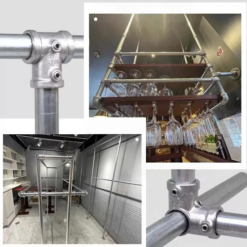OD 25mm Round Tube Connection Piece Aluminum Alloy Elbow Three-way Round Pipe Fixed Joint Storage Rack pipe fitting joint