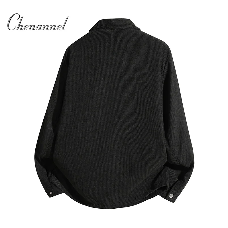 

Men Vintage Cargo Bomber Jackets Autumn Corduroy Lapel Collar Metal Zipper Side Pockets Workwear Windbreaker Jacket Men Coats