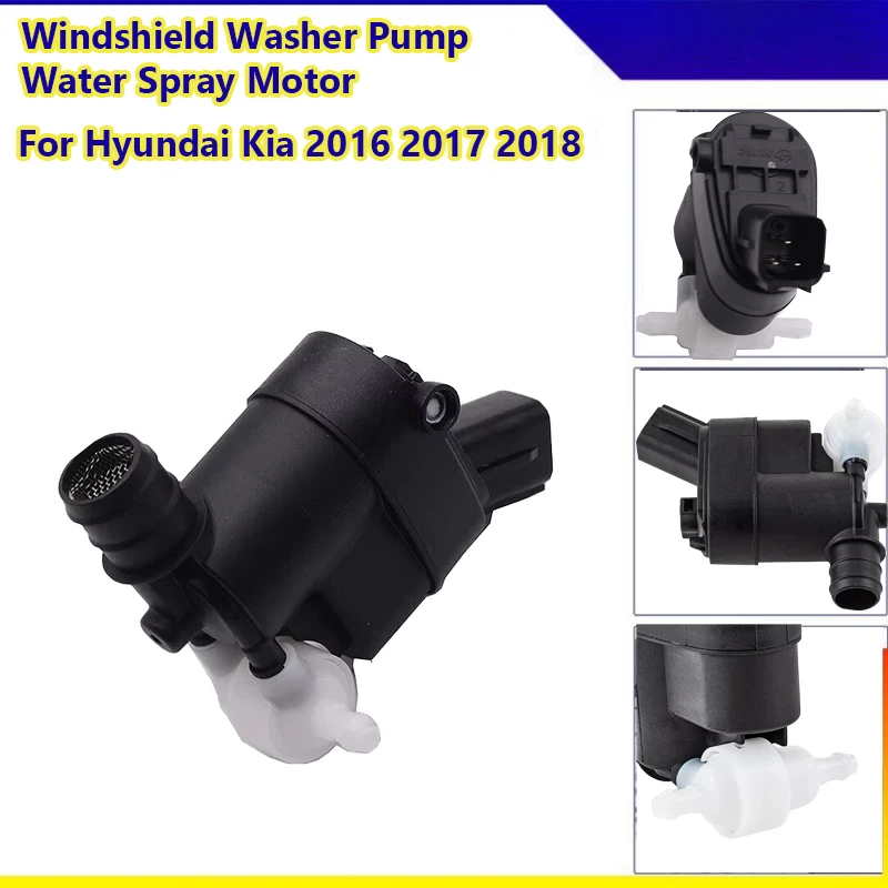 For Hyundai  2016 2017 2018 SANTA FE Windshield Washer Pump Water Spray Motor