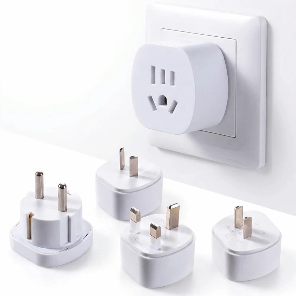 Fast Charging Travel Plug Converter High Temperature Resistant Multi Plug Type Power Converter Adapter Flame Retardant