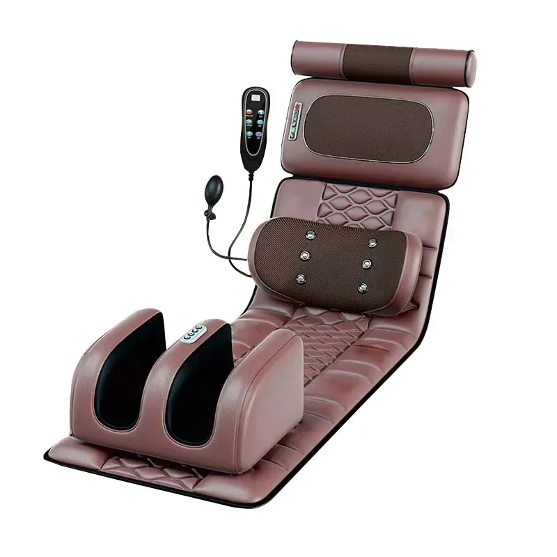 Full Body Multifunctional Kneading Household Heating Shoulder Neck Waist Massage Mattress Waist Airbag Moxibustion Chair