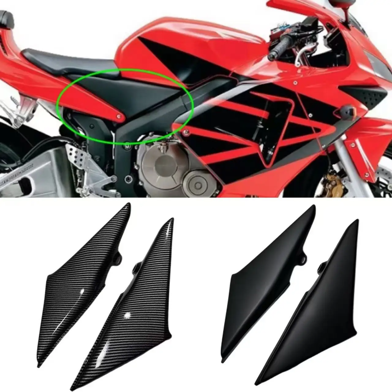 Fit for Honda CBR 600 RR F5 03 CBR600 RR CBR 600 RR CBR 600 RR 2003 - 2004 Motorcycle Gas Tank Side Panel Cover Fairing Parts
