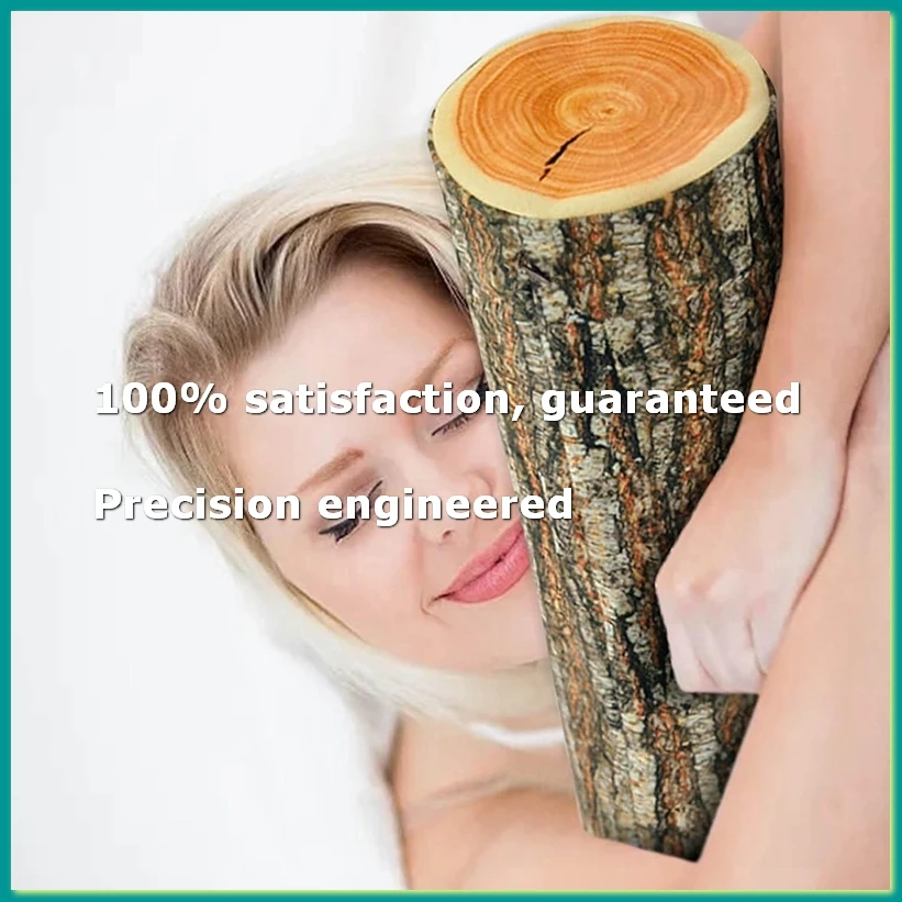 , Comfortable Log , Interesting and Cute Tree Trunk , Simulation Cushion Decorations-A07G