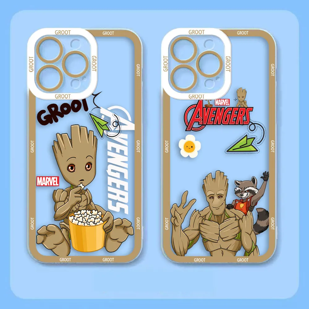 

Marvel Avengers Lovely Groot Clear Case For OPPO A98 A96 A95 A94 A78 A74 A73 A58 A57 A55 A54 A31 A17 A16 A16E A15 A9 Case Shell