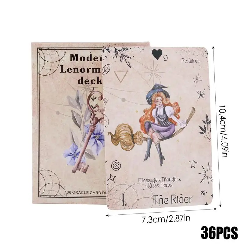 Fortune Telling Tarot Cards Modern Lenormand Oracle Cards Divination Tools Standard Tarot Decks for Board Game Fate Divination