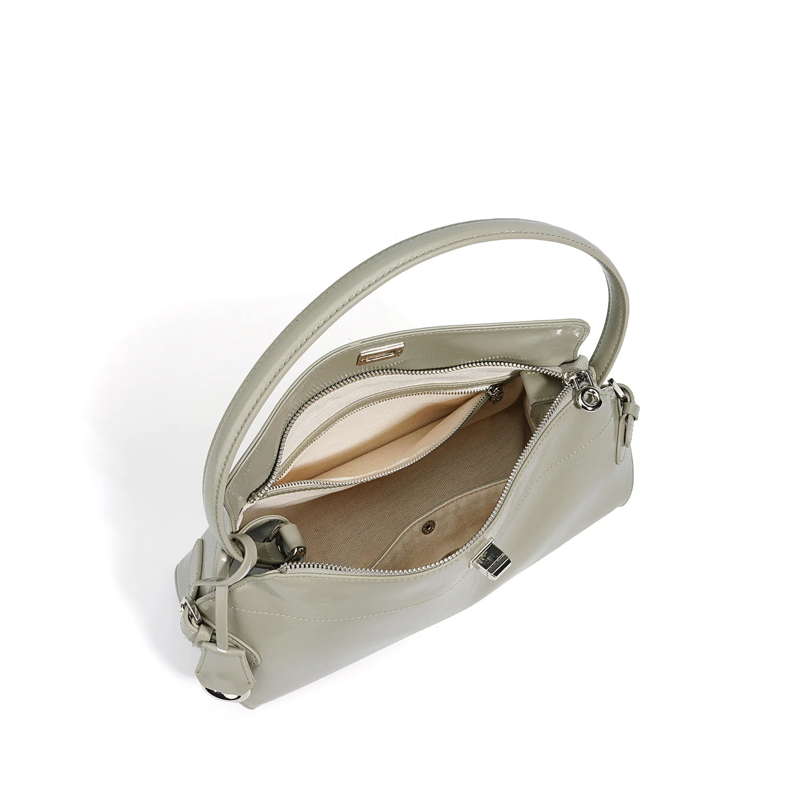 26SS New crossbody bag senior sense niche design shoulder bag leather stylish simple handbag commutes everything